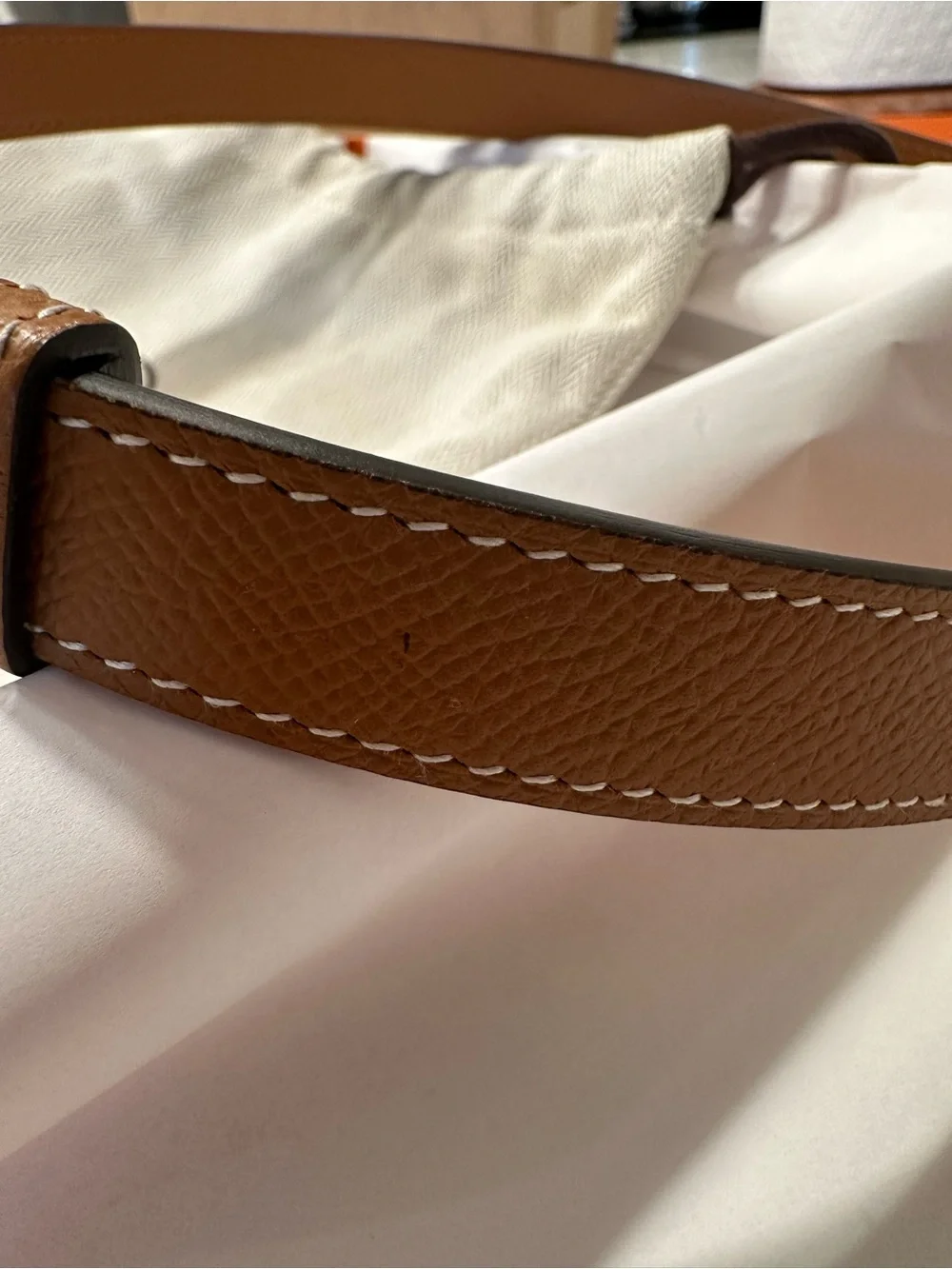 Hermes Orange Gift Box with Branded Ribbon